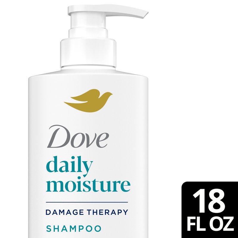 Dove Daily Moisture Shampoo for Dry Hair with Hyaluronic Serum - 18 Fl Oz