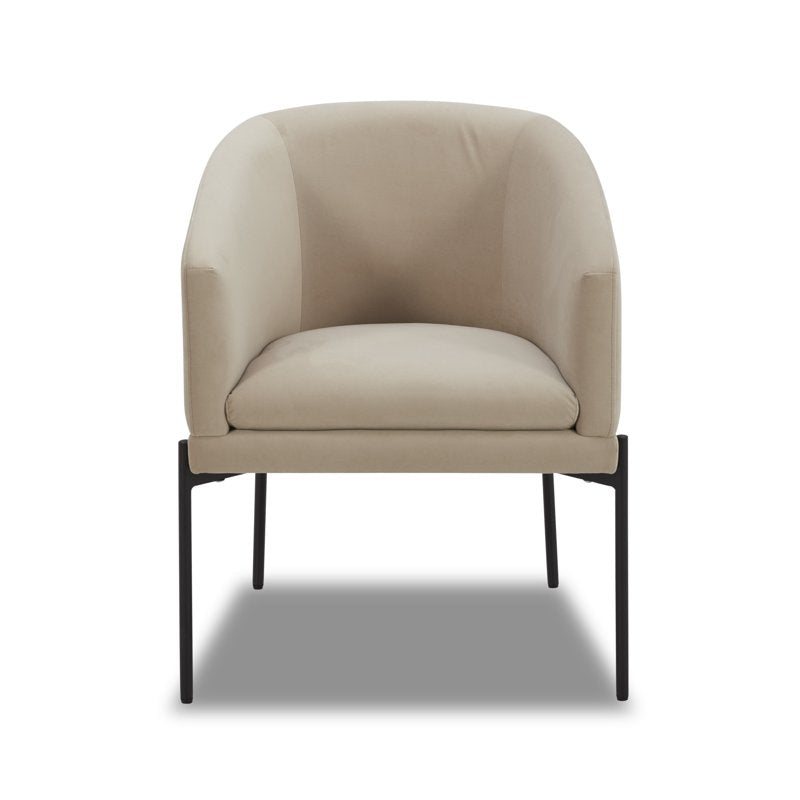 Wyatt Velvet Dining Chairs - Beige, 2 Pack