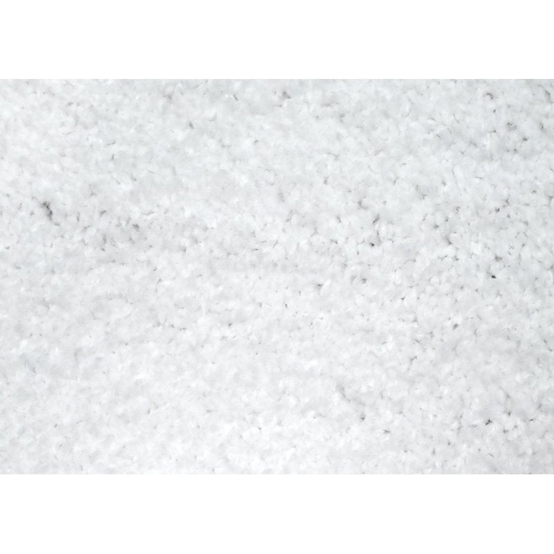 Washable Polypropylene Bathroom Carpet - 4' x 6' White Garland Rug - Non-Slip, Stain-Resistant