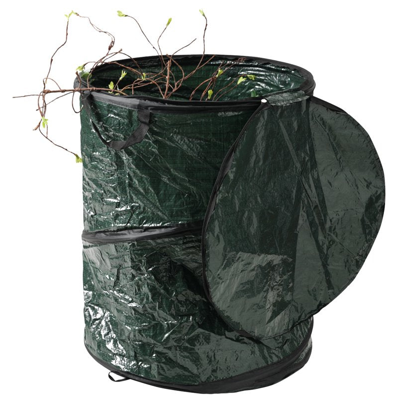 29.5-Gallon Pop Up Outdoor Trash Can - Collapsible Waste Container