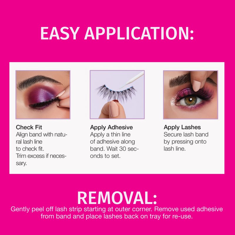Soft & Smokey False Eyelashes - 2 Pairs for Dramatic Looks