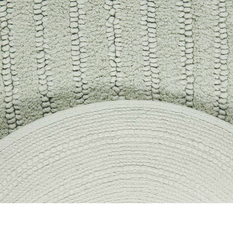 Oval Cotton Bath Rug - Drew Barrymore Beautiful Collection, Sage Green, 20x34 Inches
