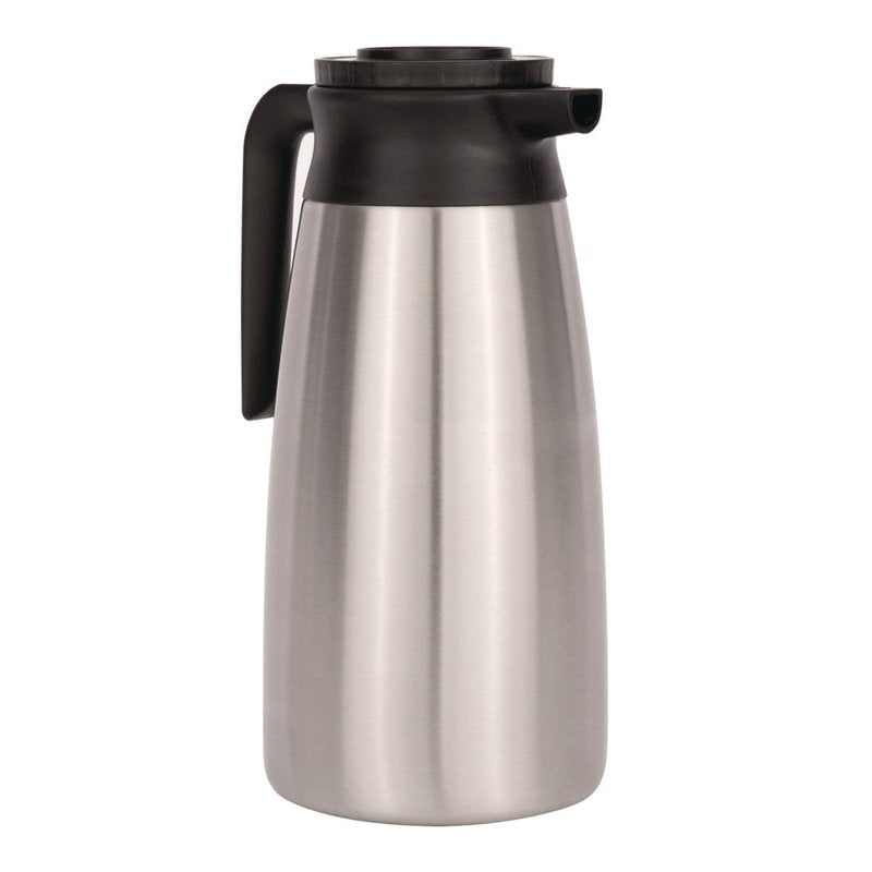 1.9 Liter Thermal Coffee Pitcher - Stainless Steel & Black