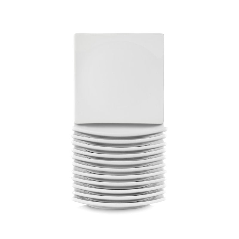 Coupe Butter Plates Set of 12 - White Porcelain Dinnerware