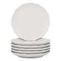 6-Piece Set of 6" White Bread & Butter Plates