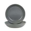 Round Dinner Bowl Set of 2 - 9.5"/36 oz Matte Gray