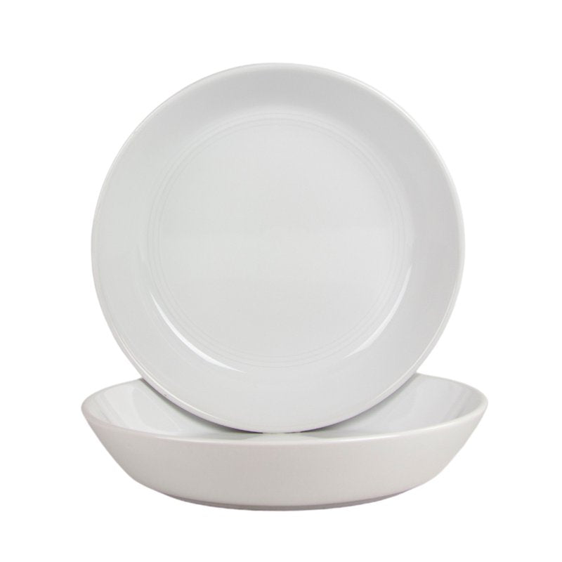 Round Dinner Bowl Set of 2 - 9.5" 36 oz - White