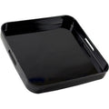 Black Lacquer Square Serving Tray - Elegant Tableware