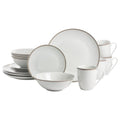 Ceramic Dinnerware Set - 16-Piece in Gray