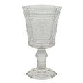 Red Wine Glass Set - 8 Oz Clear Glass, Set of 6