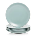 Matte Coupe Stoneware Dinner Plate Set - 10.5" Blue, Set of 6