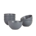 Matte Cereal Bowl Set of 6 - 5.5"/20oz - Charcoal Gray