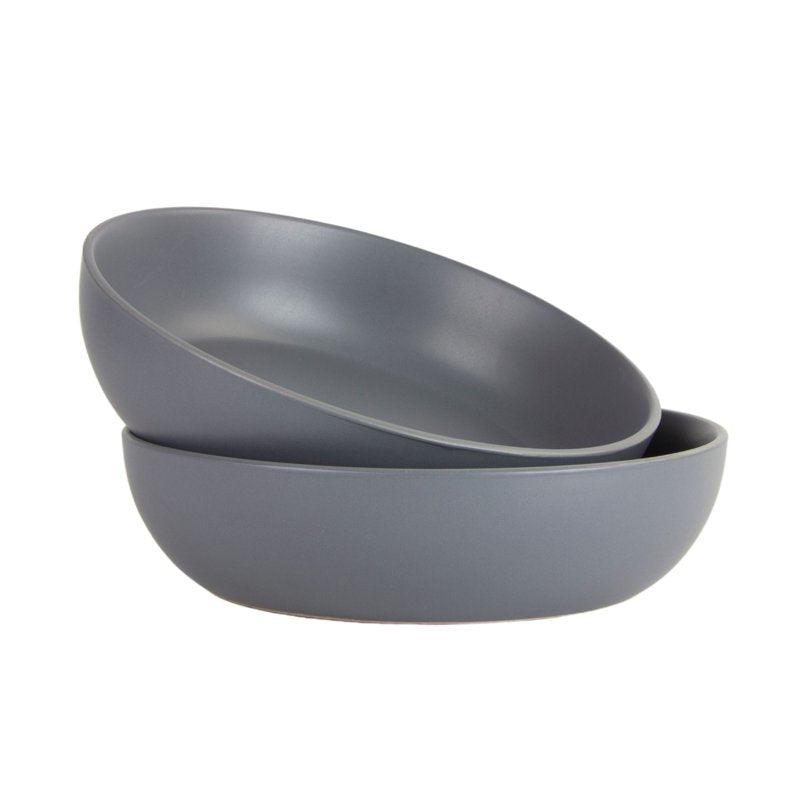 9" Serving Bowl Set of 2 - Matte Charcoal - 48oz