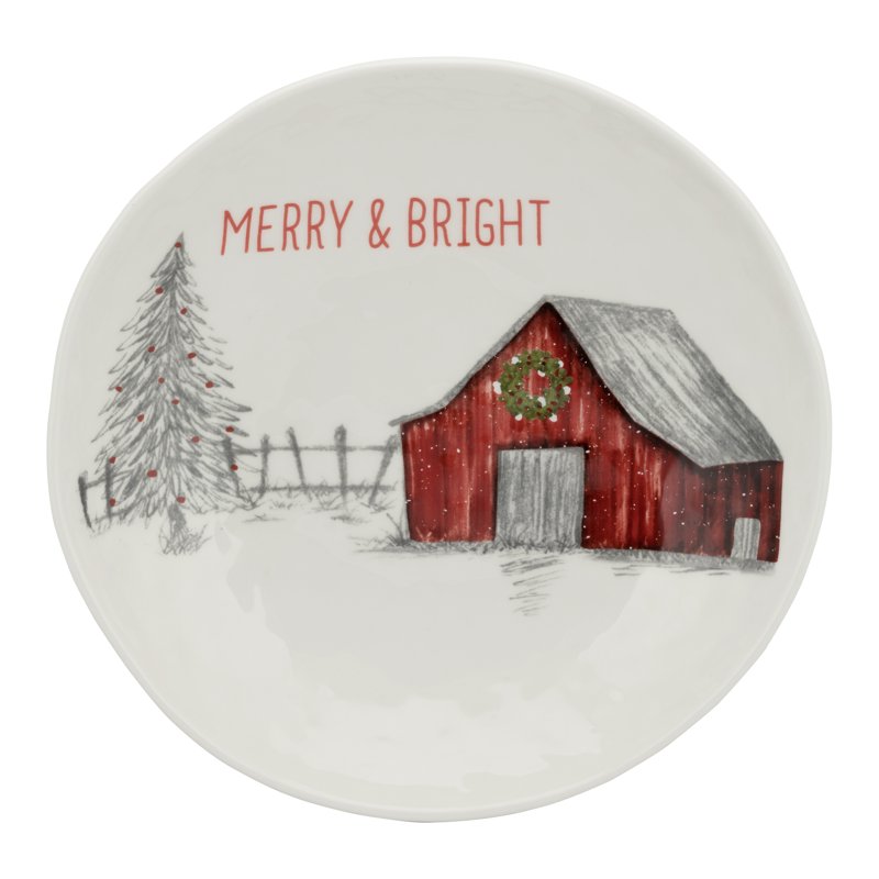 Large Ceramic Serving Bowl - Merry & Bright Barn Design