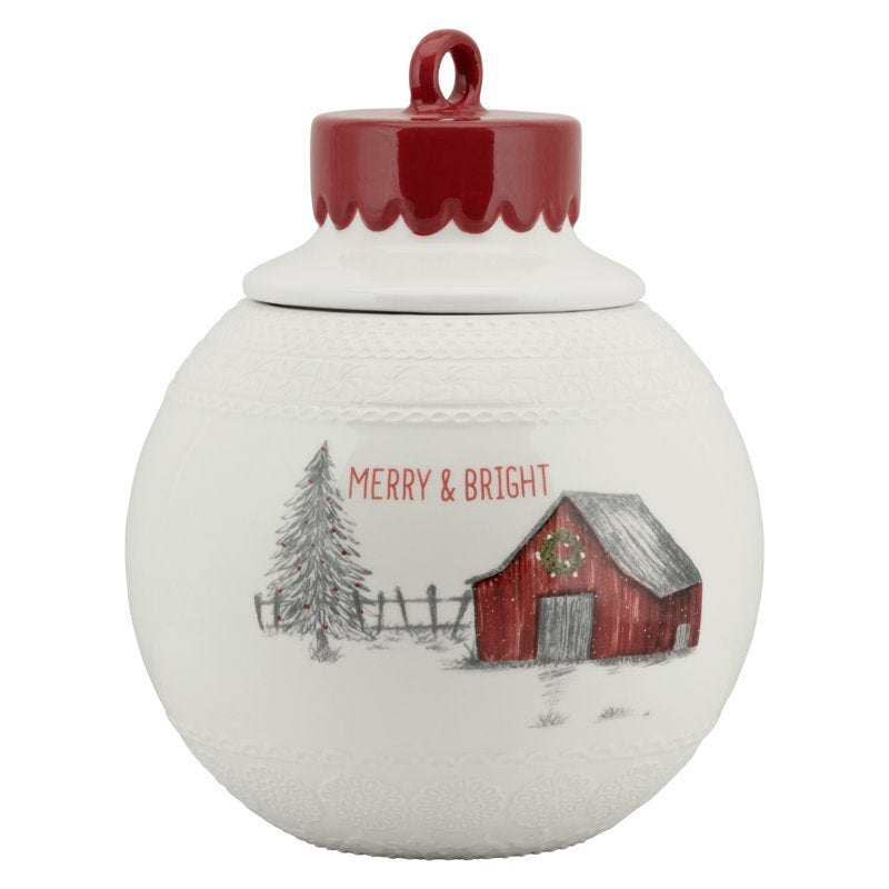 Large Cookie Jar - 10 Strawberry Street Winter Wonderland Ornament