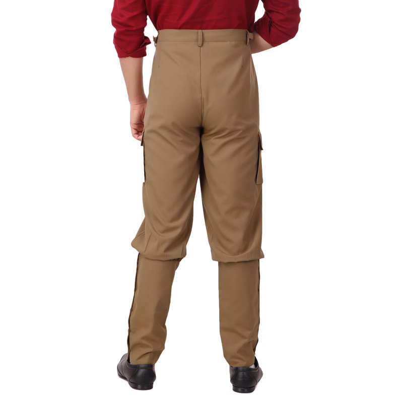 Men's Victorian Steampunk Airship Pants Khaki M - Costume Trousers