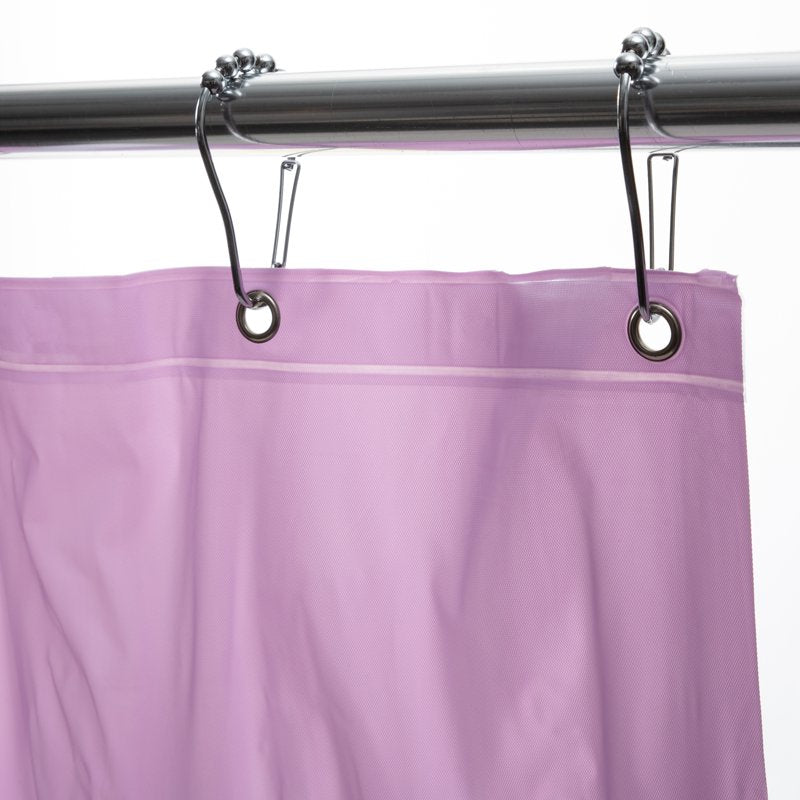 Premium PVC Shower Curtain Liner 70x72 Inches Mildew-Resistant Lilac Bathroom Accessory