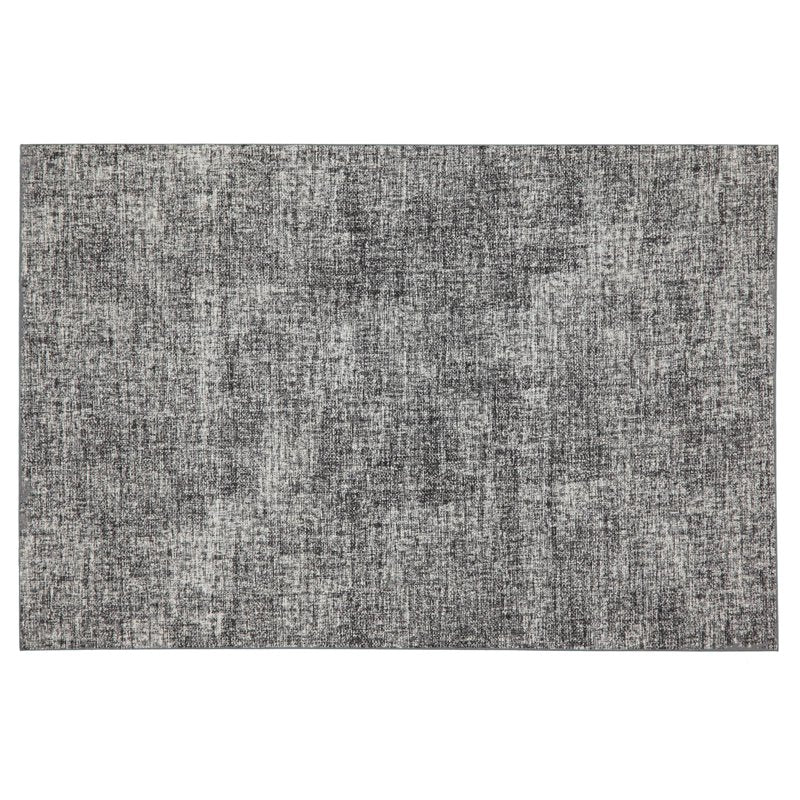 Textured Faux Leather Placemats - Set of 4, Reversible, Non-Slip, 12x18 in - Black