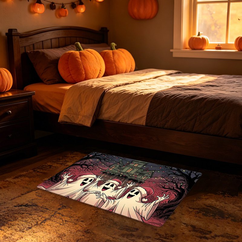 Halloween Ghost Doormat with Secure-Grip Backing - OVFUIZ 23_W