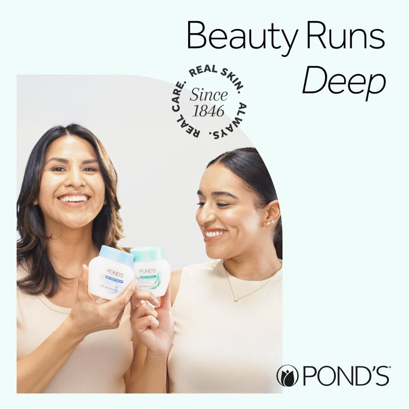 POND'S Crema S Moisturizing Face Cream for Dry to Very Dry Skin, 14.1 oz