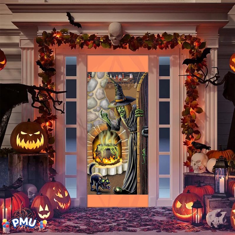 Halloween Witch's Brew Door Cover - 30x60 Inches, Pkg of 1, Witch's Brew Variation