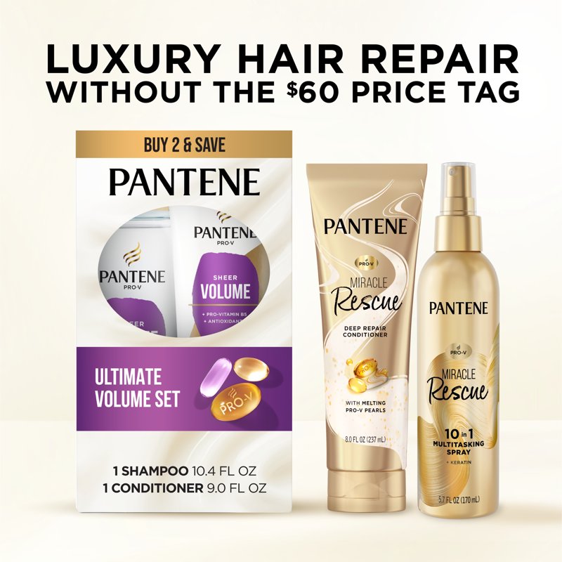 Volume Shampoo and Conditioner Set - 10.4 fl oz & 9.0 fl oz