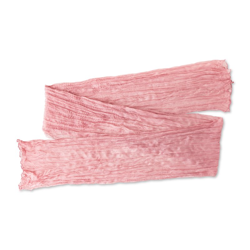 Pink Gauze Fabric Table Runner - 10ft Elegant Decor