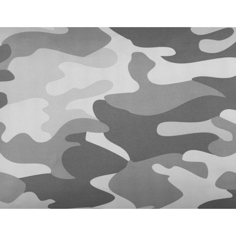 Gray Camouflage Bed in a Bag for Full Size Bedding Set - Polyester