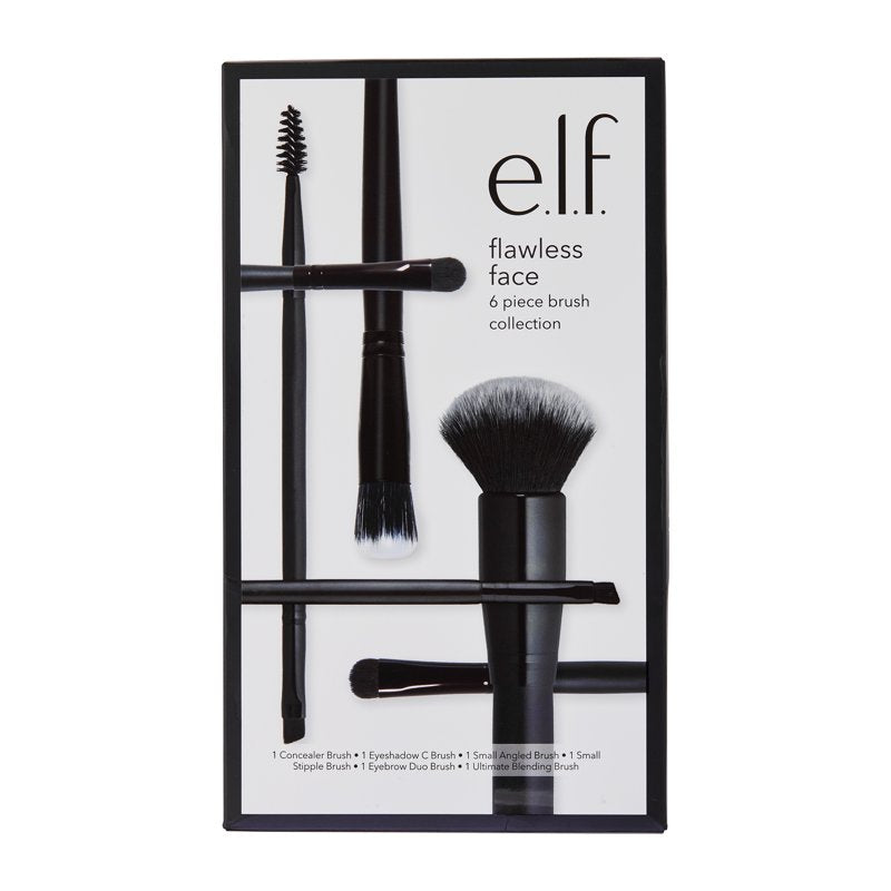 6-Piece Professional Makeup Brush Set for Face and Eyes