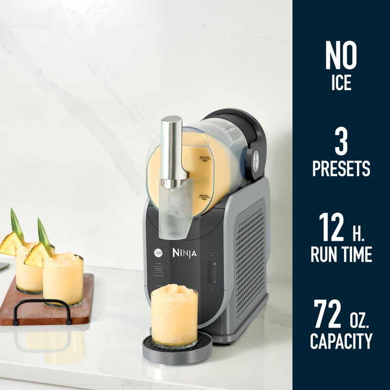 Ninja SLUSHi Frozen Drink Maker - 72 Oz, RapidChill Technology, Gray