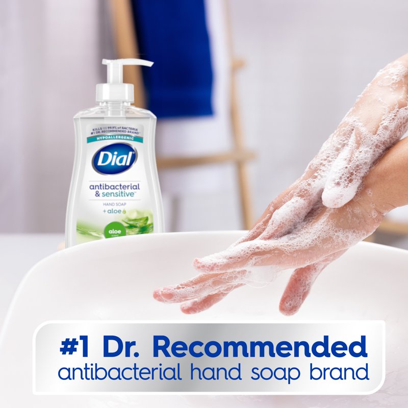 Antibacterial Liquid Hand Soap - Hypoallergenic Aloe Scent - 11 fl oz