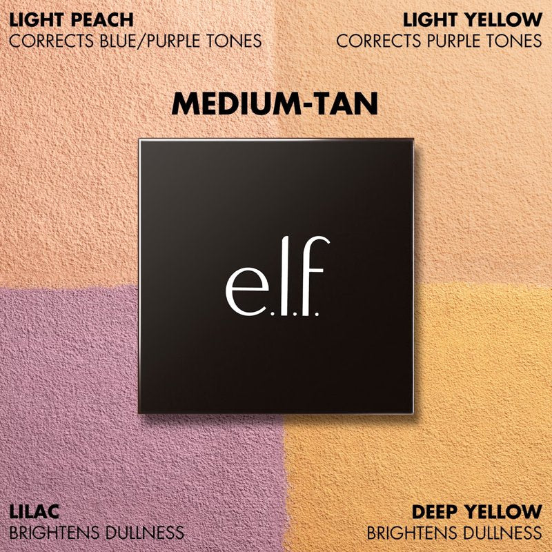 Color-Correcting & Brightening Face Powder Quad - Long-Lasting Soft-Matte