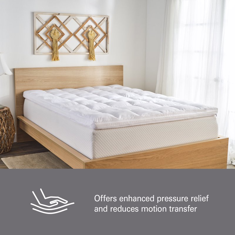 Full Size 3-Inch Mattress Topper with Isotonic+ Memory Foam & Cooling Cover