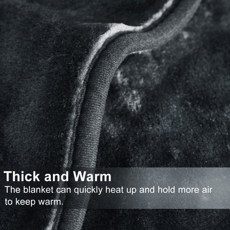 Heavy Thick Fleece Blanket King Size - Dark Gray Solid Variation - 85x95 Inches, 9lbs, Silky Soft Raschel Plush Winter Bed Blanket