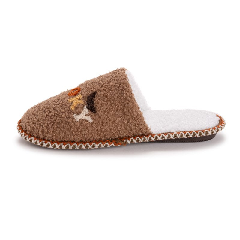 Women's Punch Needle Slippers - Spooky Season L (9-10) Halloween Novelty Slippers
