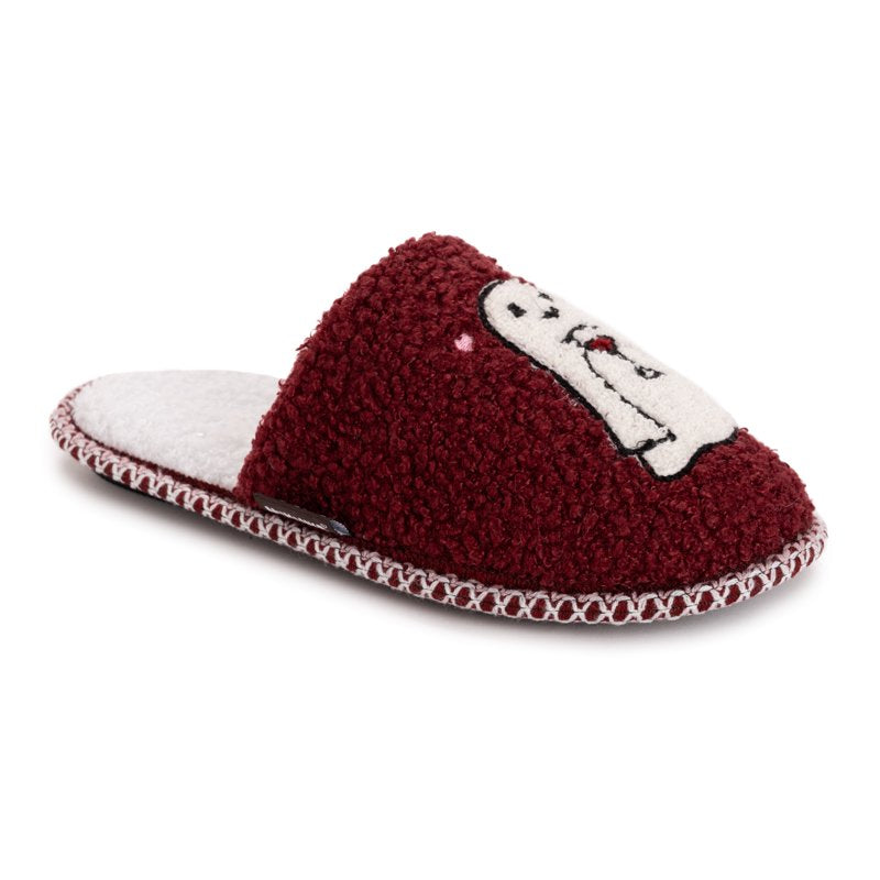 Women's Punch Needle Slippers - Halloween Ghost L (9-10)
