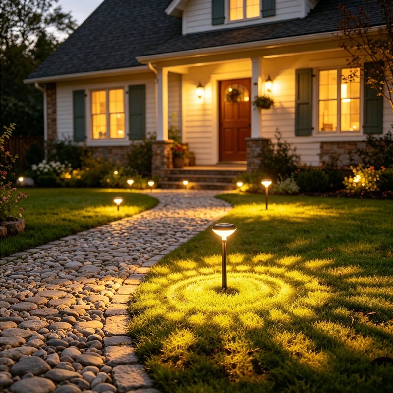 Solar Water Droplet Projection Garden Stake Light - Colorful Ambient Lighting - M Variation