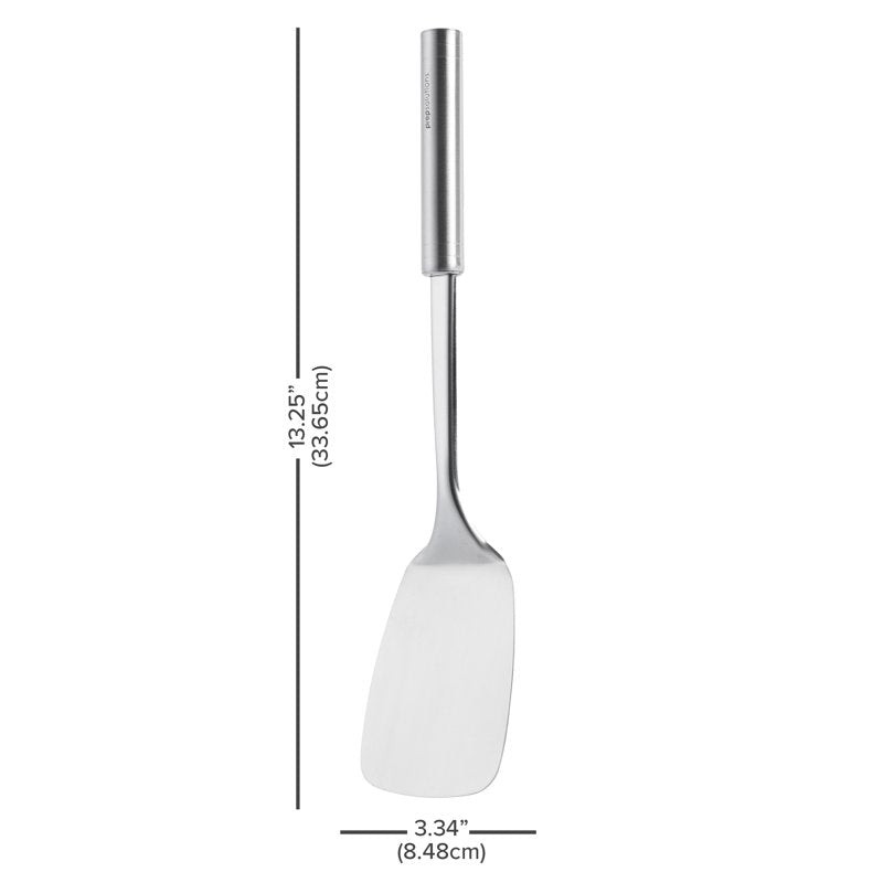 Durable Stainless Steel Cooking Spatula - 13.25 Inch