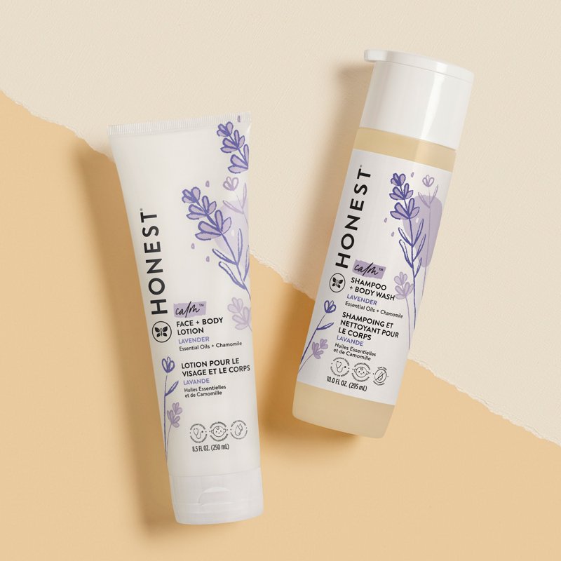 Lavender Calming Shampoo, Body Wash & Face Lotion Duo - 18.5 Fl. Oz.