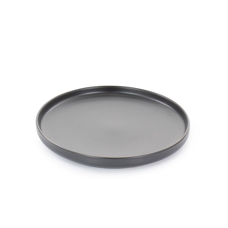 20-Piece Matte Black Stoneware Dinnerware Set