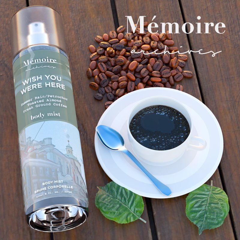 Wish You Were Here Body Mist for Women - 8 fl oz Warm Coffee & Almond Scent