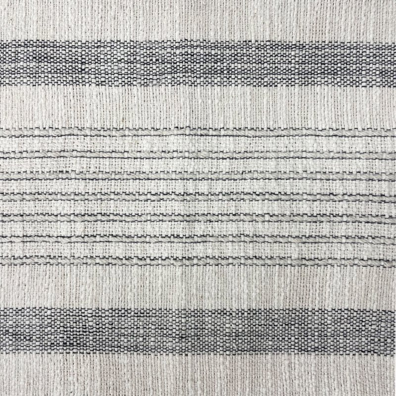 (2 Pack) Gray Striped Fringe Decorative Throw Pillow - 20x20 inch Cotton Cover, Plush Polyester Fill, Indoor Use - Variation of THIS listing 2