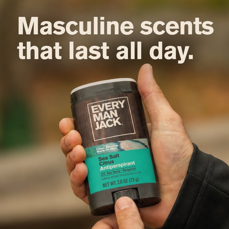 Men's Sea Salt Citrus Antiperspirant Deodorant - 48-Hour Odor Protection