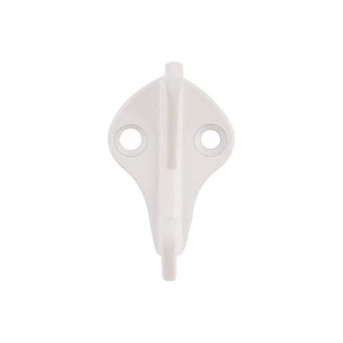 Design House 188136 Classic 3-inch Double Hat and Coat Hook for Bathroom Bedroom Closet Kitchen or Office White 5-Pack