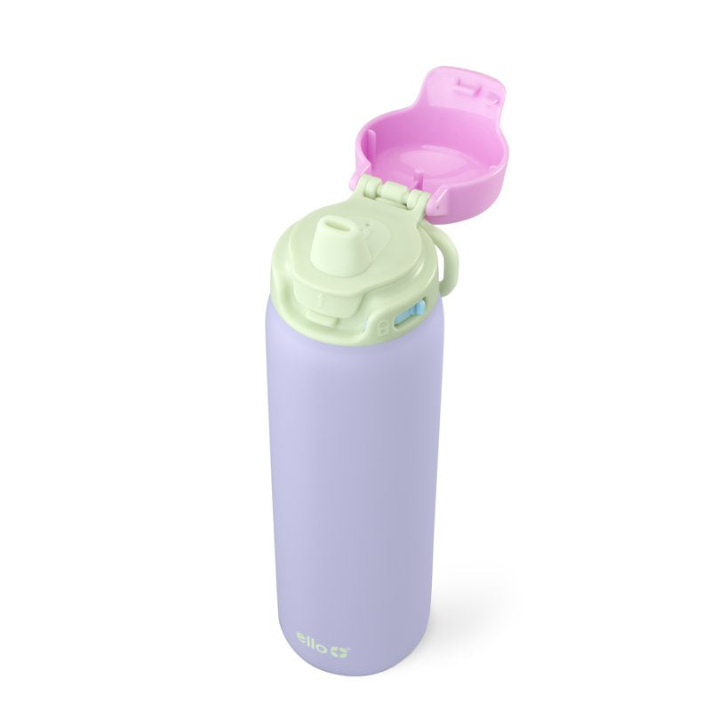 22 oz Stainless Steel Water Bottle with QuickFill Lid - Purple Tricolor