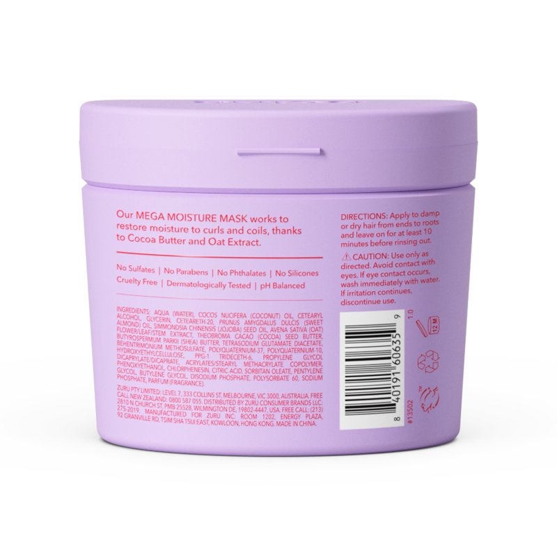 Moisturizing Hair Mask with Cocoa Butter and Oat Extract - 354mL