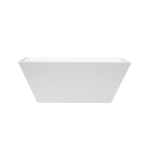 Restaurantware-180 Ounce Deep Soup Bowls, 2 Dishwashable Square Serving Bowls - Shatter-Resistant, White Melamine Salad Eating Bowl, Serve Side Dishes, Entrees, And Snacks, For Parties Or Events