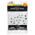Glow-in-the-Dark Googly Eyes Rings Party Favors - Multicolor, 12 Pack