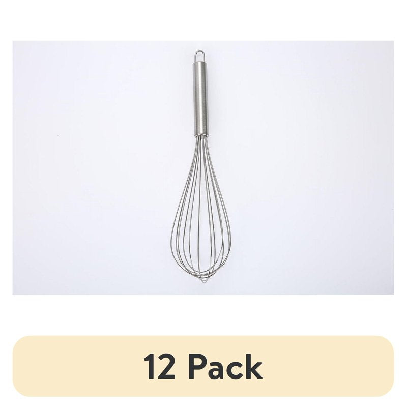 12 Pack Stainless Steel Whisk - 12 Inch Kitchen Tool