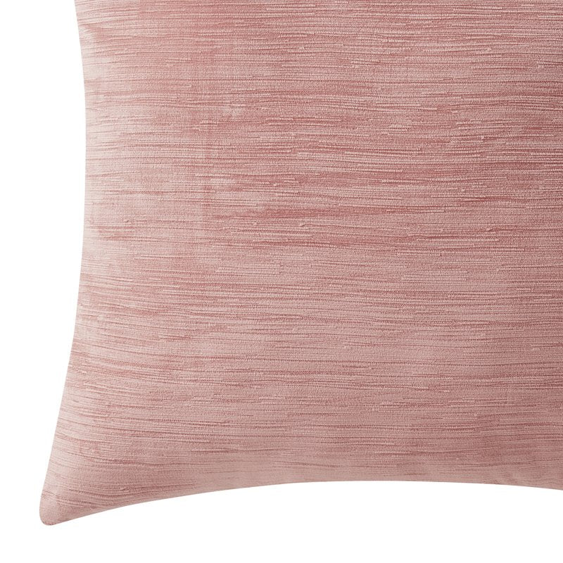 Pink Textured Velvet Decorative Throw Pillow 18x18 inches - Mainstays